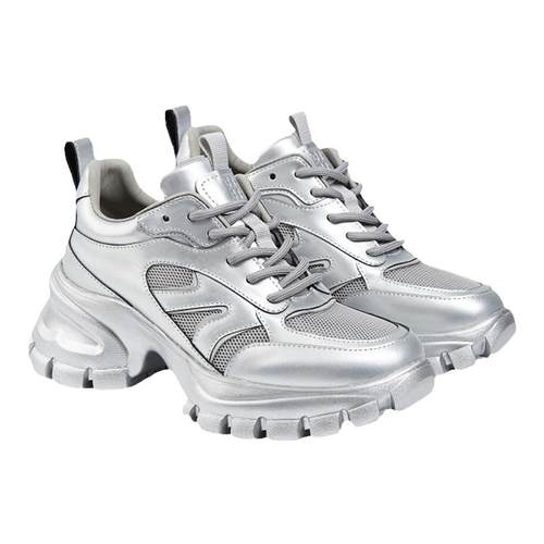 fed商场同款银色老爹鞋夏季新款女鞋增高鞋透气休闲鞋D0423-YA933