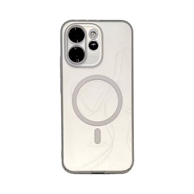 适用oppoReno15半透磨砂磁吸硬壳
