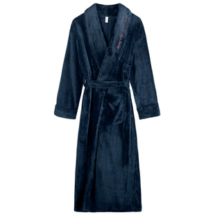 南极人珊瑚绒睡袍男冬季加厚长款拖地男士浴袍睡衣一体式秋冬保暖