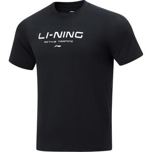 李宁速干T恤男士春夏户外登山短袖健身训练服跑步上衣运动短袖男