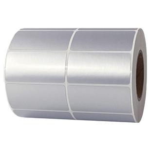 哑银标签纸亚银不干胶条码打印纸标签定制空白pet印刷定做手写贴纸加粘防水撕不烂60*50 45 30 25 10产品卷装