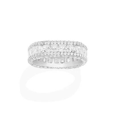 杨紫同款APM密镶戒指简约时尚银