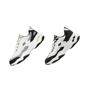 斯凯奇官方outlets闪电熊猫鞋子男女款潮流厚底运动鞋子老爹鞋