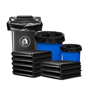 大垃圾袋家用加厚手提式厨房宿舍物业酒店商用学生大号黑色袋子