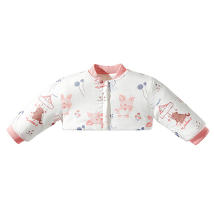 科巢婴儿睡觉护肩膀坎肩宝宝防冻新生儿童秋冬长袖胳膊手臂专用衣