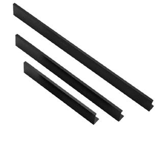 衣柜门加长拉手橱柜柜门抽屉暗装隐形黑色把手加厚现代简约免打孔