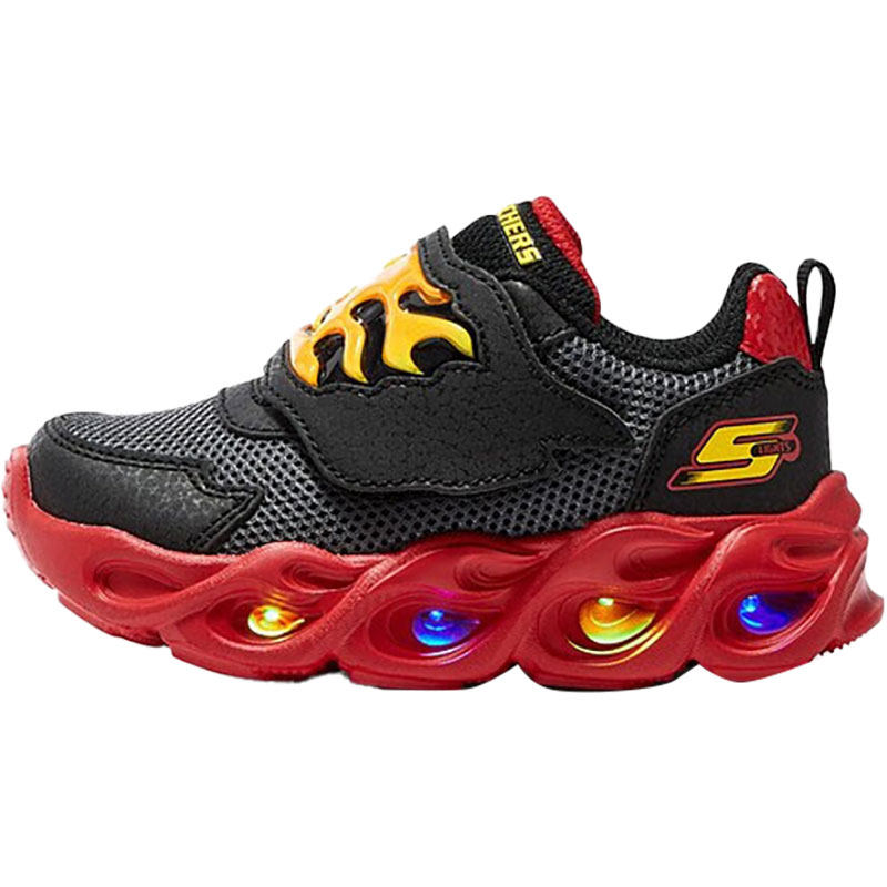 Skechers/斯凯奇正品新款小童休闲运动耐磨魔术贴冰灯鞋400104N