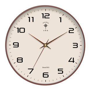 北极星钟表挂钟客厅2026新款时钟客厅挂墙挂表静音大牌官方旗舰店