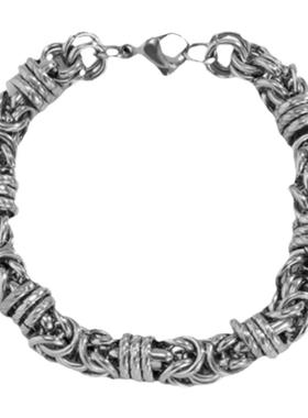 霸气龙骨手链男士潮牌 钛钢简约大方手镯ins小众设计女酷复古手饰