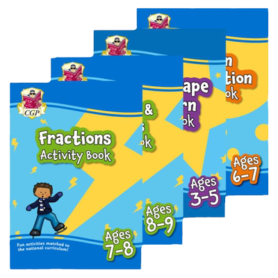 英国CGP原版 New KS1 Maths 数学十分钟小测每日练习学期作业多组合 Daily Practice 10-Min Tests小升初趣味练习思维培养 7-11岁