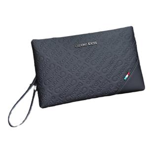 ChuongKaiye男士手包真皮大容量休闲信封夹层拉链钱包男款手拿包