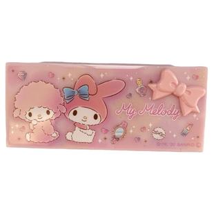 日本三丽鸥kitty 便携棉签盒牙线创口贴首饰收纳盒随身卡通小盒子