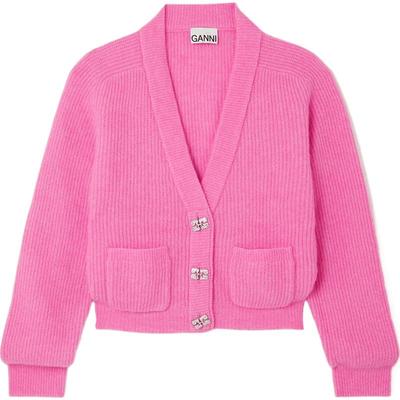 【折扣】GANNI 女秋冬慵懒风针织开襟衫毛衣外套