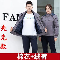 (Стиль Джека) Чистая хлопчатобумажная хлопчатобумажная одежда + бархатные брюки