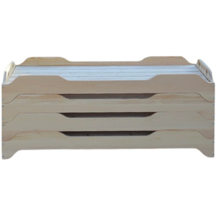 幼儿园床午睡床托育实木床儿童托管班床午休床叠叠床小学生午托床