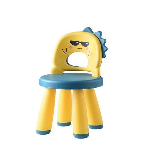 萌趣靠背椅儿童椅子塑料加厚幼儿园宝宝卡通小板凳子防滑家用座椅