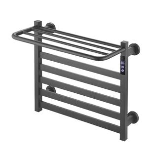 智能电热毛巾架恒温浴室不锈钢简易卫生间家用免打孔加热烘干置物