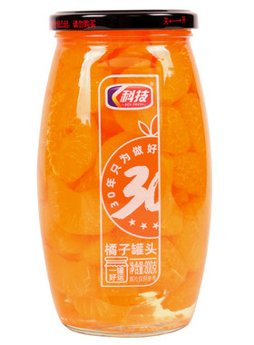 科技橘子罐头800克*2瓶水果罐头