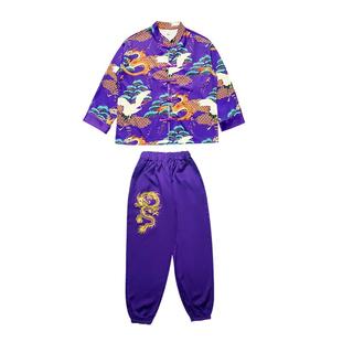 六一儿童国潮演出服中国风新中式啦啦队表演服装汉服女童旗袍套装