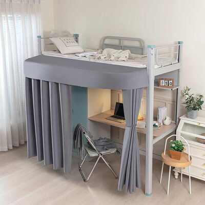 新款学生宿舍u型外扩桌帘遮光床帘寝室下铺专用上床下桌子遮挡帘