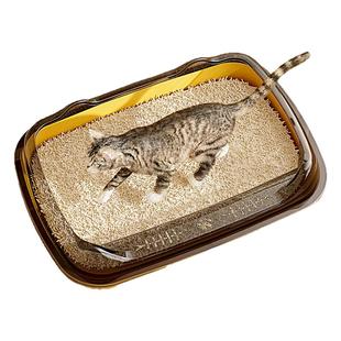 猫砂盆超大号半封闭开放式低入口猫厕所矮脚猫巨型专用侧开
