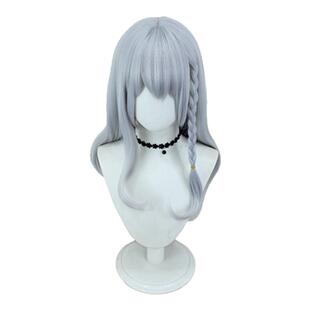 崩坏3德丽莎cos假发仿真头皮顶灰色甜美可爱长发假毛