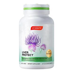 BYHEALTH汤臣倍健奶蓟草护肝片水飞蓟解酒醒肝片夜肝片肝养旗舰店