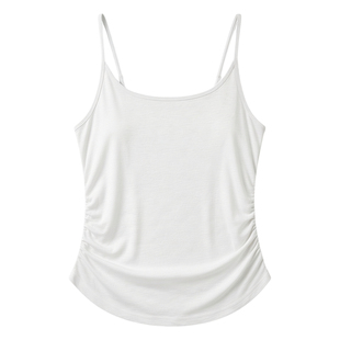 女士吊带大码胖mm遮肚子弹力莫代尔遮副乳可调节春夏百搭背心打底