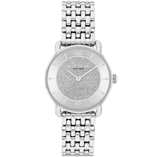 【罗一舟推荐】COACH/蔻驰ELLIOT石英沙砾盘手表女表情人节礼物