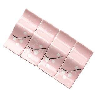 日式筷架筷枕高级筷子托家用陶瓷筷架勺托酒店专用置筷架餐台摆件