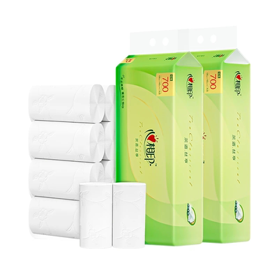 心相印茶语卷纸巾10大卷家用卫生纸厕纸手纸餐巾纸实惠无芯提装