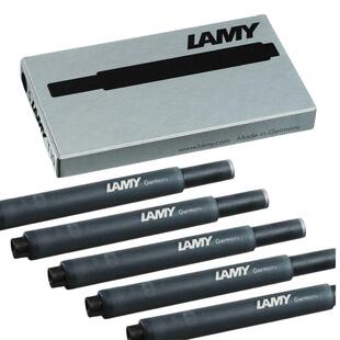 lamy墨囊国潮德国钢笔墨胆t10狩猎者恒星系列一次性蓝黑色5支墨胆不堵笔黑色蓝黑色通用学生办公凌美笔芯