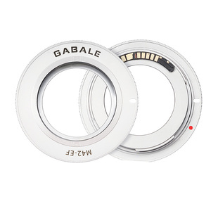 GABALE 适用于M42转佳能EF单反EOS M42转EF智能芯片转接环 M42-EF
