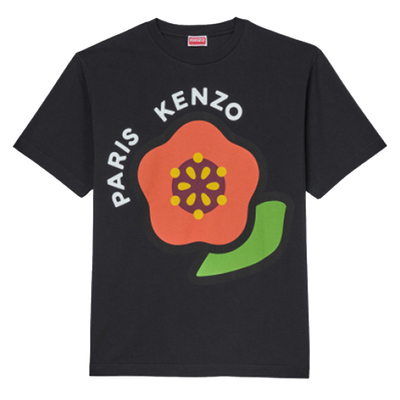 KENZO男士时尚潮牌大红花短袖T恤