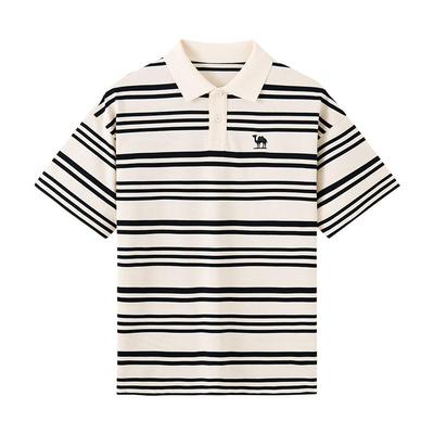 骆驼女装中性款短袖POLO衫