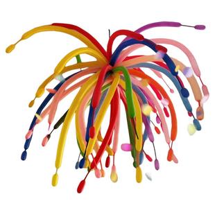 彩色长条烟花气球装饰多巴胺生日开学毕业教室场景布置气氛道具