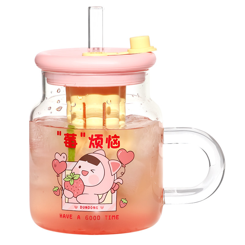 水杯玻璃杯高颜值女生高颜值