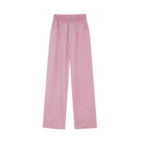 【100%莱赛尔】Juicy Couture橘滋牛仔裤女25年秋冬新款直筒长裤