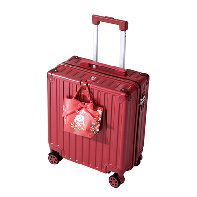 红色可登机结婚蜜月旅行密码皮箱