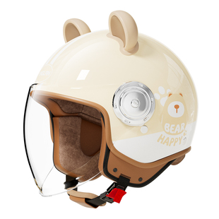 营缆3C认证电动摩托车头盔女可爱四季通用冬季国标电瓶车安全盔帽