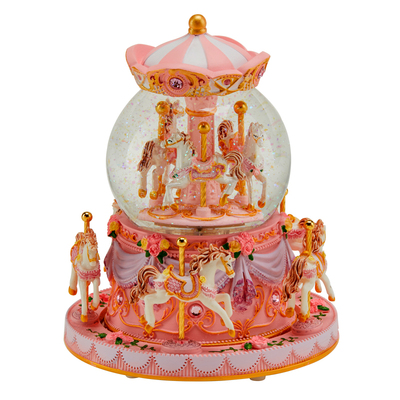 音乐盒儿童水晶球可旋转飘雪礼物