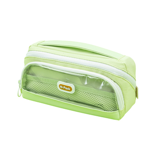 晨光磁吸笔袋高颜值ins风女生2025新款女孩文具盒小学生铅笔盒简约不撞款超火初中高中用便携儿童大容量透明