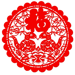 2026年马年剪纸窗花成品儿童手工喜鹊刻纸新年教室装饰福字中国风