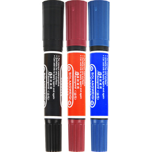 油性记号笔黑色不掉色红蓝色大头笔擦不掉马克笔速干防水粗头签字笔 快递物流专用划重点广告海报批发