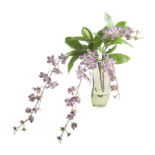 辛西娅垂丝茉莉花仿真花装饰摆件假花垂感紫色客厅摆设高级感摆花