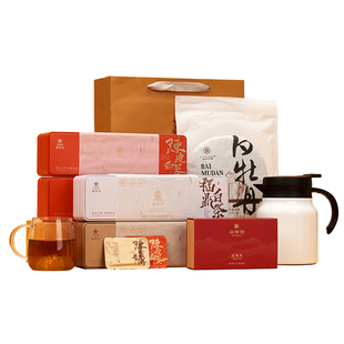 【特惠礼包】华祥苑茶叶 陈皮白茶陈皮普洱福鼎紧压寿眉 赠茶具
