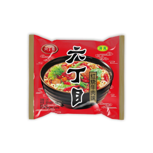 六丁目方便面麻辣味52g小时候童年老式干脆面清真8090后怀旧零食