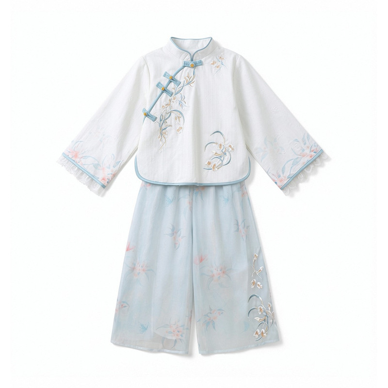 2026新款女童汉服唐装春装套装