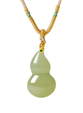 宫里上新天然正品和田玉葫芦吊坠