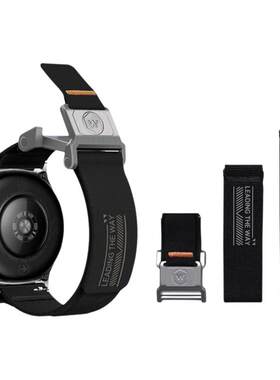 适用小米watch5手表带S5铠甲s4sport磁吸扣斜纹浮织尼龙腕表带S3运动S2智能s1pro男士color2秋冬透气专利款